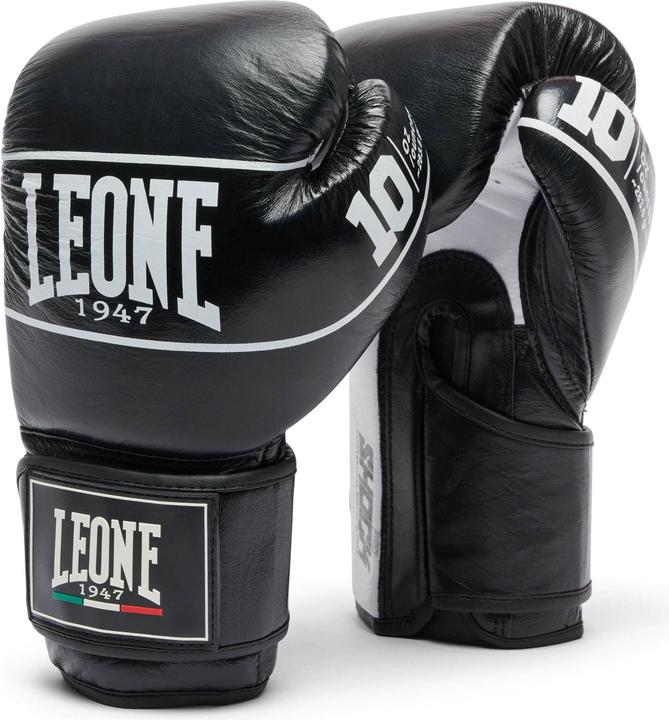 Leone Shock X Pro Boxhandschuhe Schwarz GN057 (14 OZ, One Size)