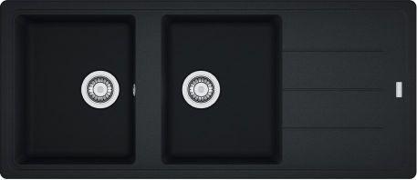 Franke Zlewozmywak Zlewozmywak wpuszczany BASIS BFG 621 Fragranit onyx, odpływ zatyczkowy