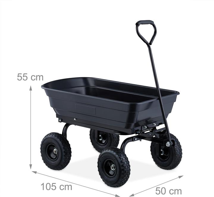 Image du produit Relaxdays Chariot de jardin