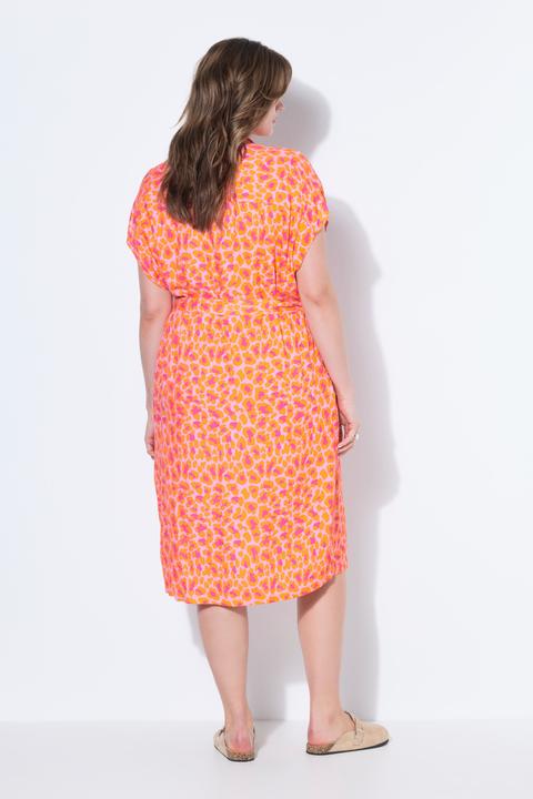 Produktbild Studio Untold Midikleid, oversized, Color-Leo, Bindegürtel (48)