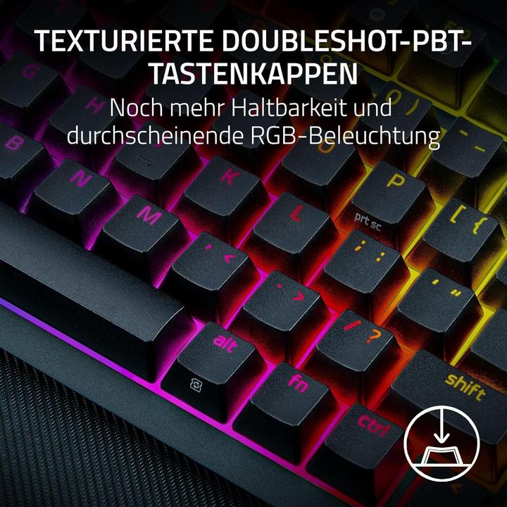 Actual product image Razer BlackWidow V4 Pro (English-international, Cable, Wireless)