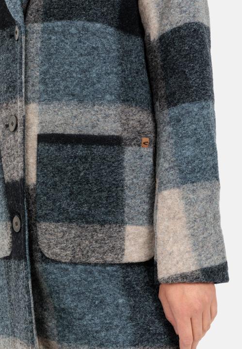 Actual product image Camel Active Knitted coat in checked pattern