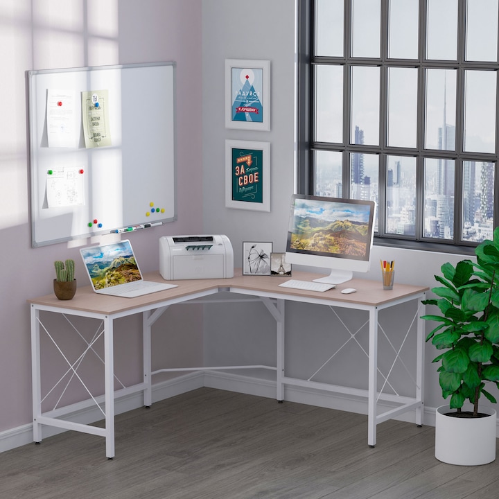 Produktbild Homcom Winkelschreibtisch (150 x 150 x 76 cm)