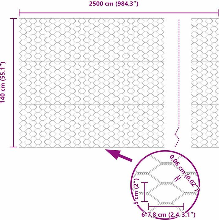 Produktbild vidaXL Aussenbarriere