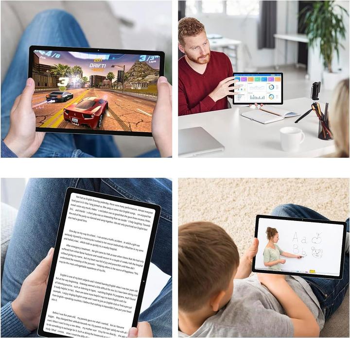 Actual product image Goki Android 13 Tablet with 10.3 inch Display, Octa-Core Processor, 6GB RAM, 128GB Storage, Dual Camera (4G, 10.30", 128 GB, Black)