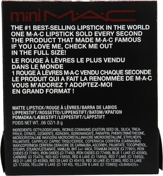 Produktbild MAC Cosmetics Mini Traditional Lipstick (D for Danger)