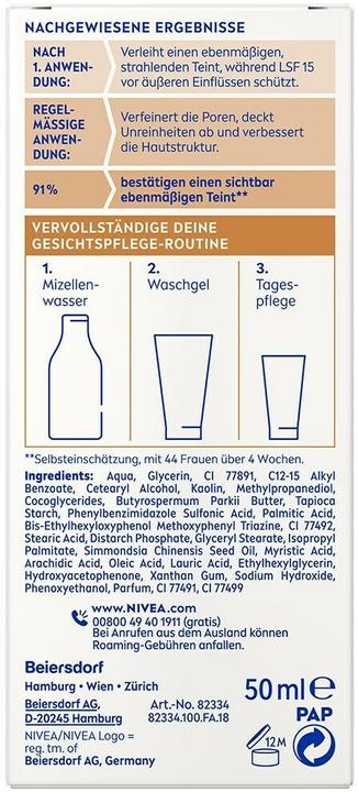 Produktbild NIVEA BB Tagesplfege 5in1 Mittel LSF 15 (MEDIUM, 50 ml)