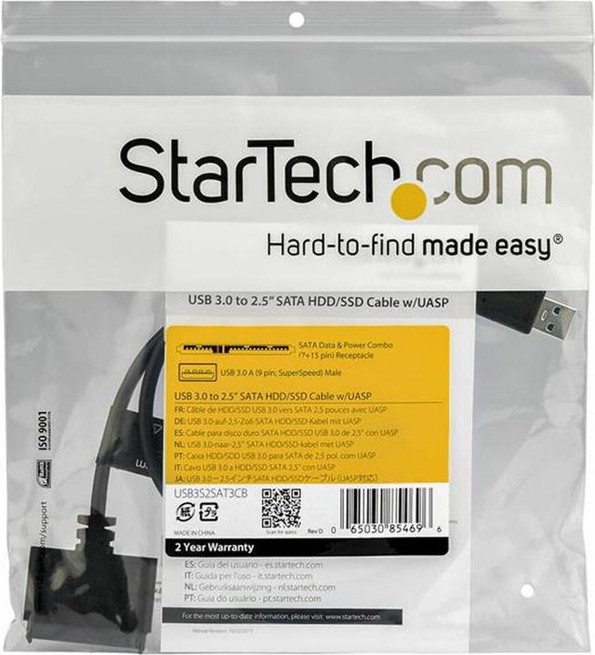 Image du produit StarTech Adaptateur USB 3.0 à 2.5" SATA III