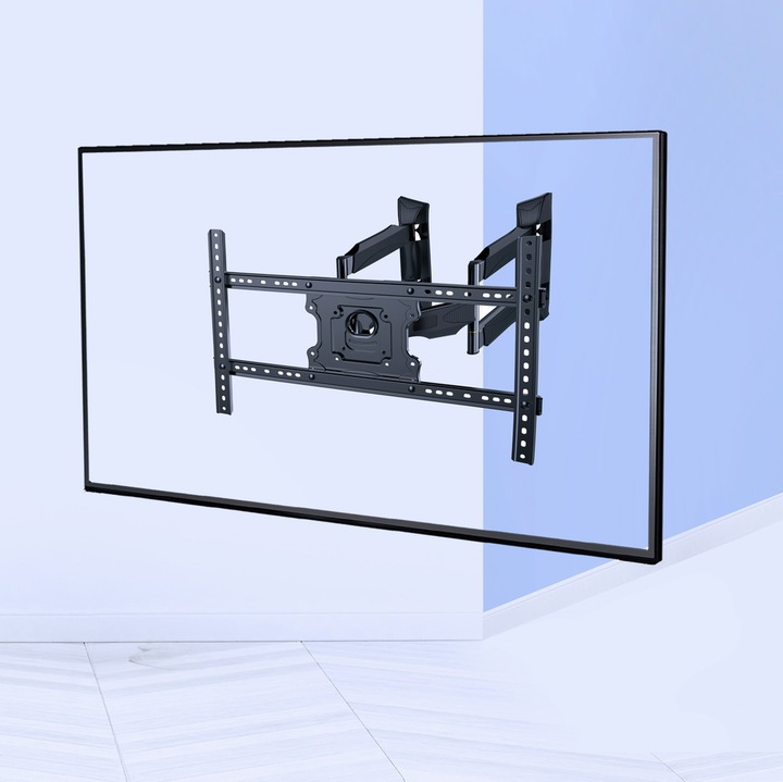 Immagine prodotto Gembird Supporto a parete per TV ad angolo con movimento completo (Muro, 75", 45.50 kg)