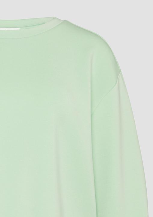 Produktbild s.Oliver Sweatshirt Scuba-Sweatshirt aus Modalmix mit Faltendetail (46)