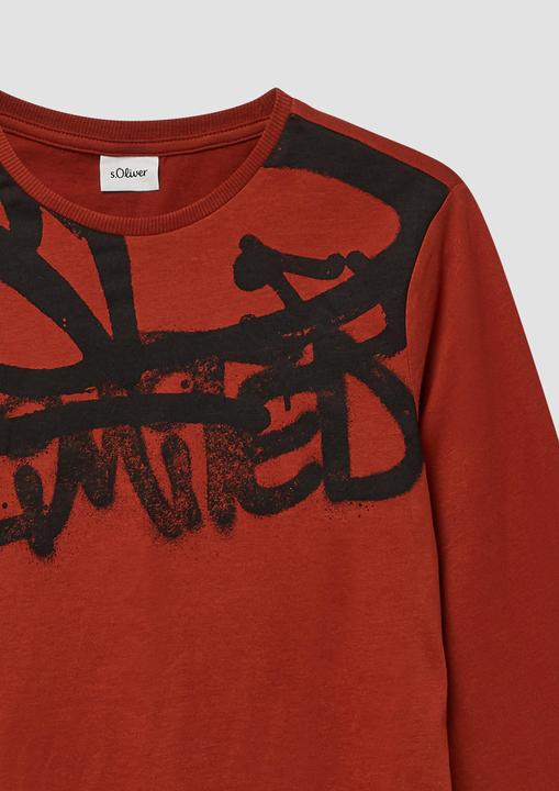 Produktbild s.Oliver T-Shirt Longsleeve mit Graffiti-Print (146, 152)