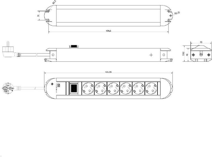 Image du produit Bachmann Primo Classic (6x, CEE 7/3, 2 m)
