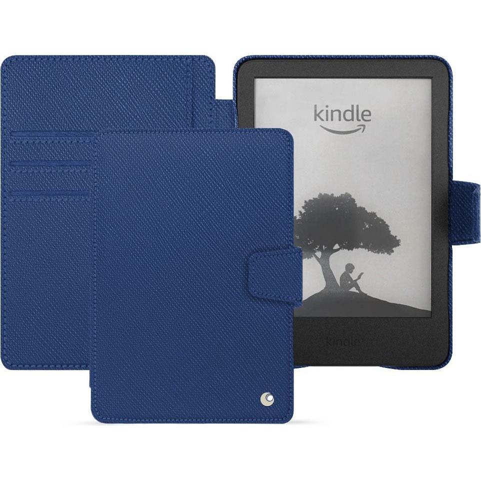Noreve Lederschutzhülle Amazon Kindle (2022), eReader Zubehör, Blau