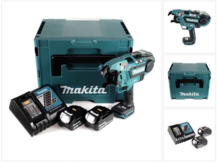 Produktbild Makita DTR 180 RFJ Akku Bewehrungsverbinder 18V Brushless für 0,8mm Bindedraht im Makpac + 2x 3,0Ah