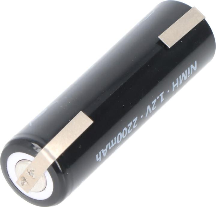 Produktbild AccuCell Akku HHR2200 Mignon AA Zelle mit Lötfahne in U-Form (1 Stk., AA, 2200 mAh)