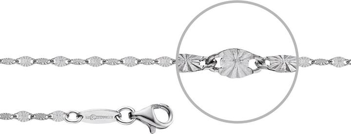 Immagine prodotto Der Kettenmacher Braccialetto di piastrine (16 cm, Argento)