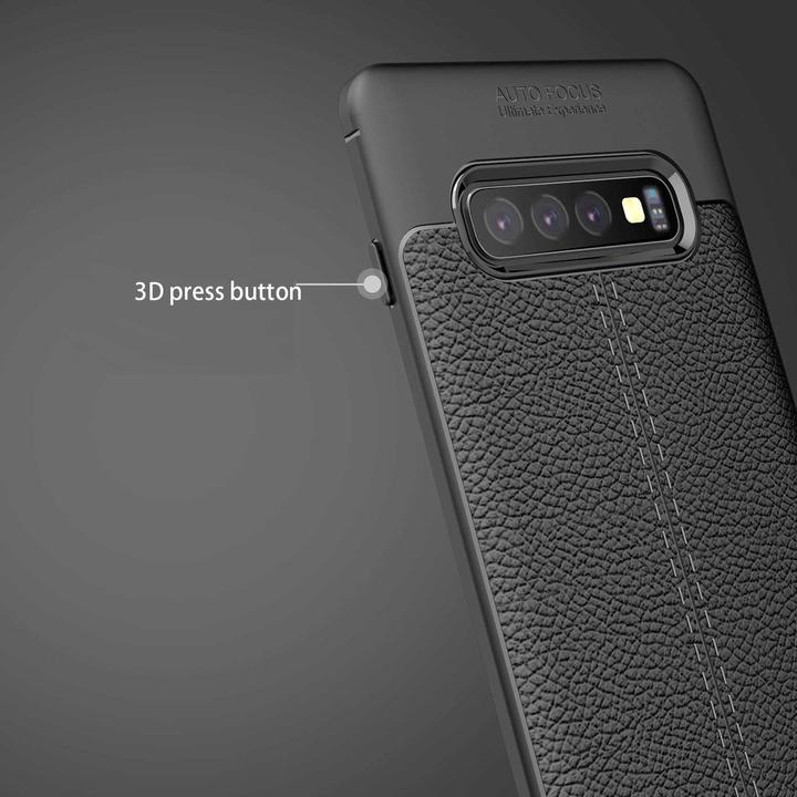 Produktbild Cadorabo TPU Cover Kunstleder Struktur (Samsung Galaxy S10)