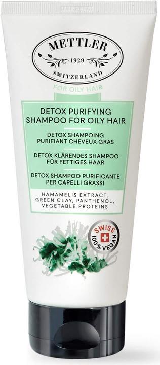 Actual product image Mettler1929 Detox clarifying shampoo for oily hair greasy hair (200 ml, Liquid shampoo)