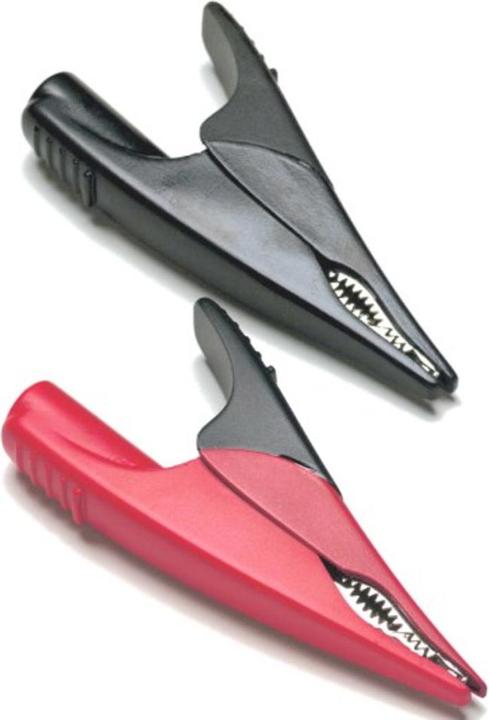Fluke Krokodilklemmen, breit, rot/schwarz