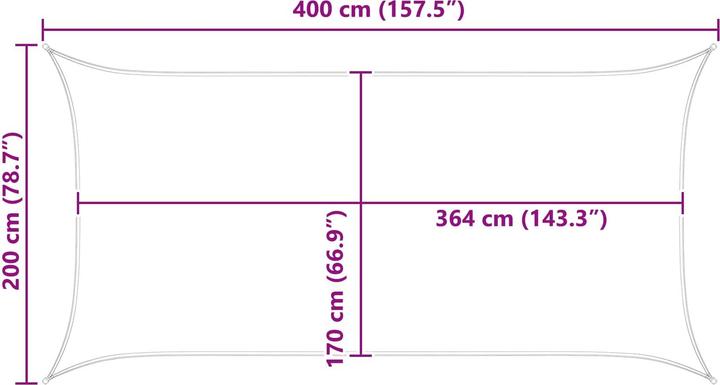 Produktbild vidaXL Outdoor Sonnenschutz Markise (400 x 200 cm)