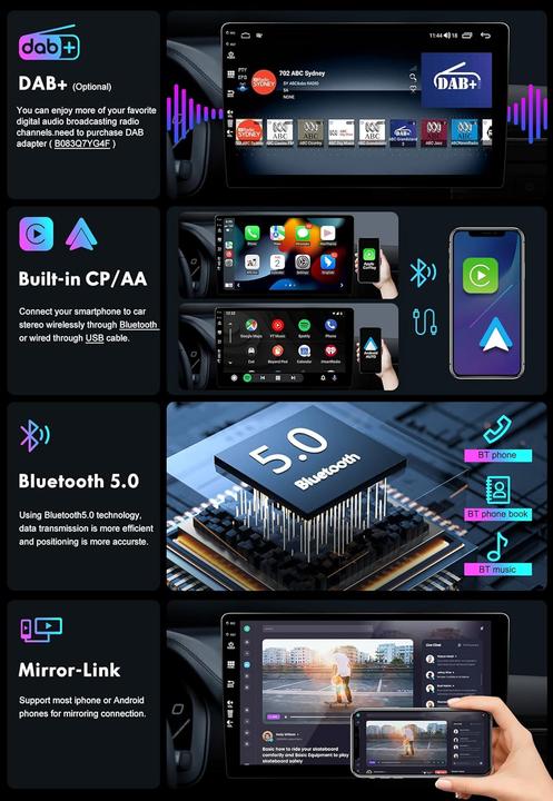 Immagine prodotto Joyx Navi Android 12 Autoradio für Opel Modelle mit Carplay (Auto Android, Apple Carplay, MirrorLink)