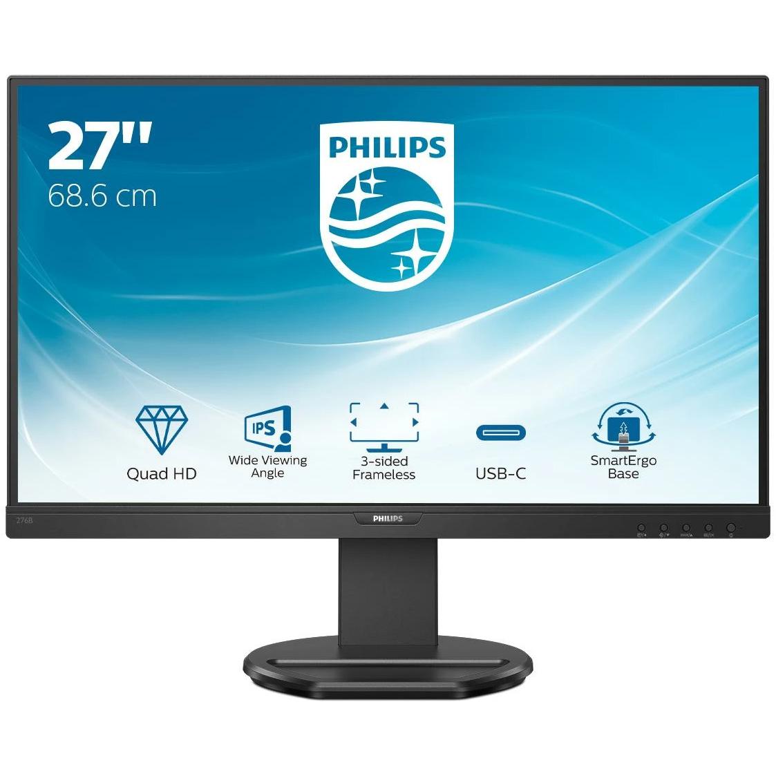 Philips 27インチWQHD/ USB-Cモニター　276B9 USB-C 搭載液晶モニター 276B9/11 | Philips