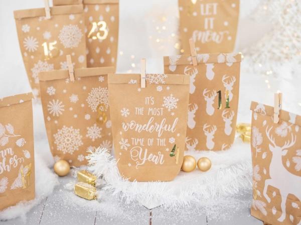 Actual product image Papierdrachen Craft Set 24 Printed Bags w Clips (21 - 22)