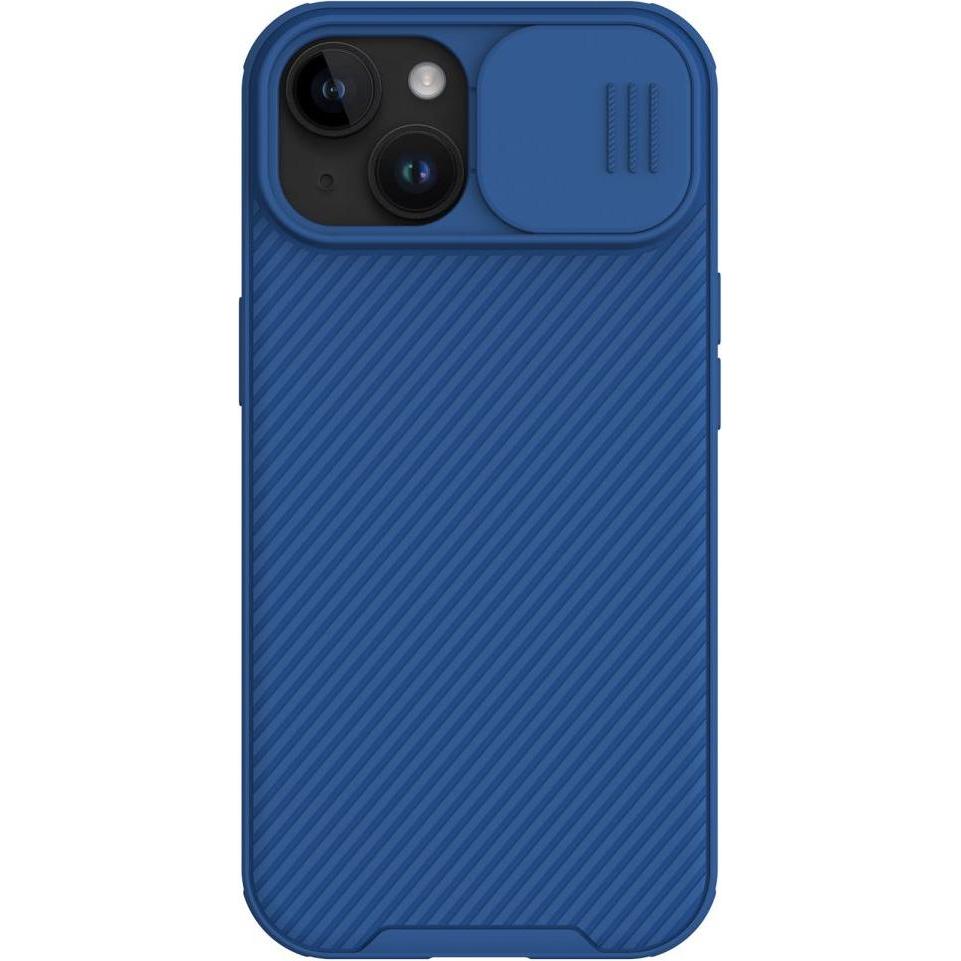 Nillkin CamShield Pro MagSafe Series Hardcase Hülle (Apple iPhone 15 Plus), Smartphone Hülle, Blau