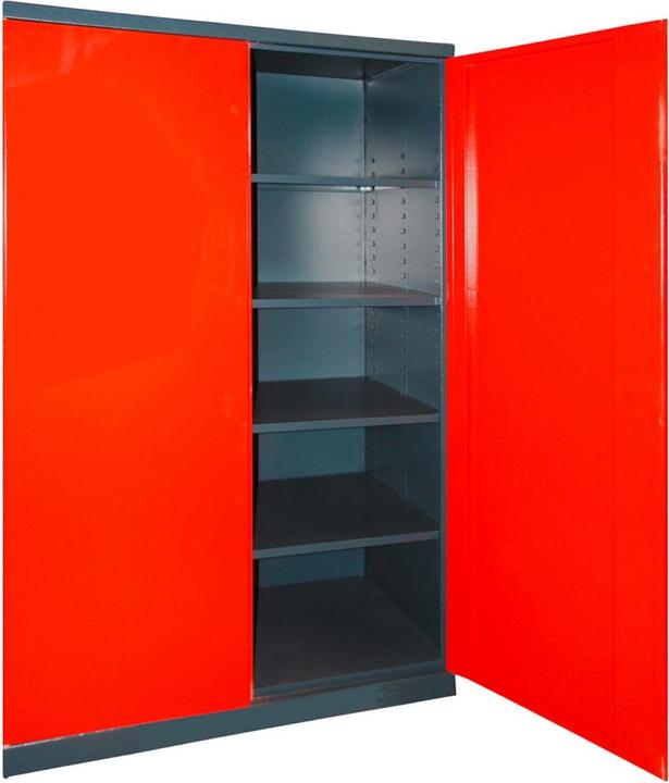 Image du produit Dema Schrank "XL-B" anthrazit/rot B110xH192xT38 (110 cm, 192 cm)