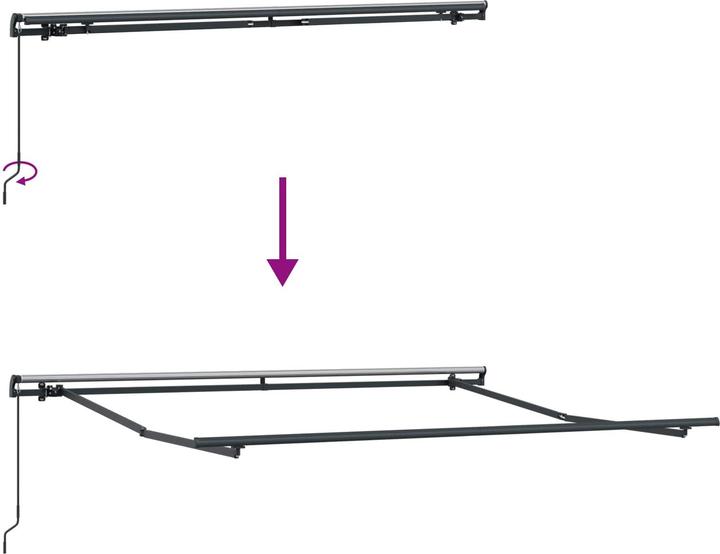 Produktbild vidaXL Einziehbare Markise (2.50 m)