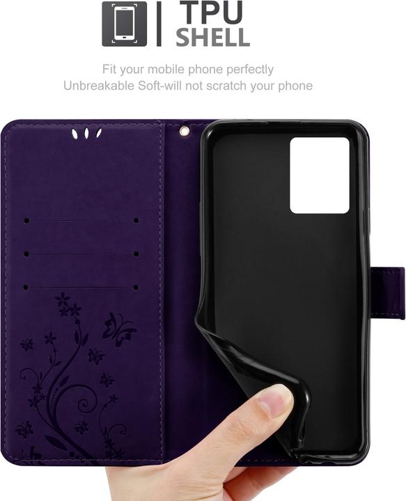Image du produit Cadorabo Étui Flower Book pour Realme 9 4G / 9 PRO+ (Realme 9 4G, Realme 9 Pro Plus)