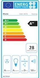 Energie-Label Miele DAH 4970 Sienna (Wandhaube)