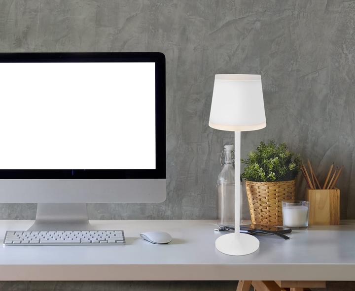 Produktbild Globo Tischleuchte Ridley I weiss matt LED (350 lm)