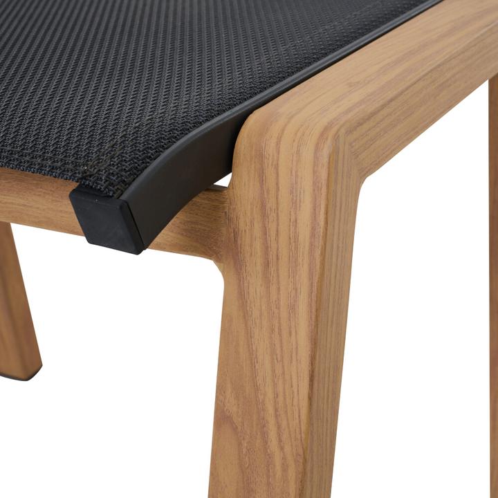 Produktbild Siena Garden Dining Hocker Catania Alu, teaklook, Textilbezug