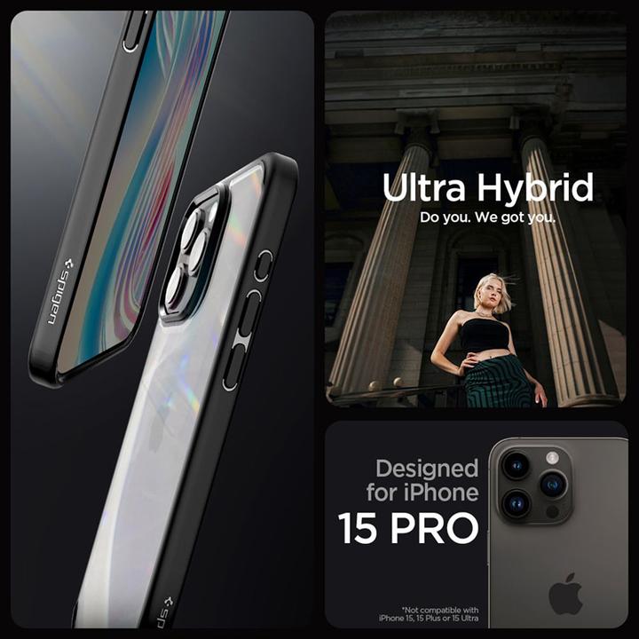 Produktbild Spigen Ultra Hybrid Iphone 15 Pro Frost Schwarz (Apple iPhone 15 Pro)