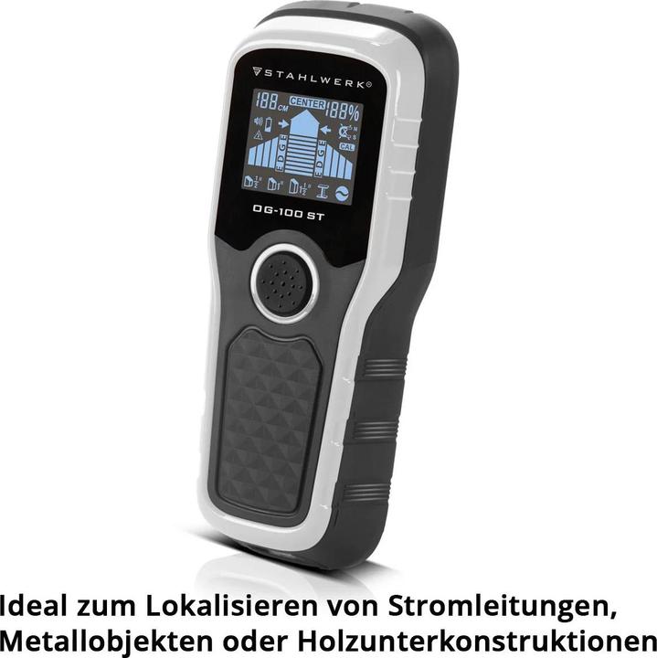 Produktbild Stahlwerk Ortungsgerät OG-100 ST Wandscanner, Metalldetektor, Leitungssucher