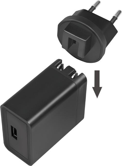 Immagine prodotto LogiLink Caricabatterie da viaggio USB (18 W)