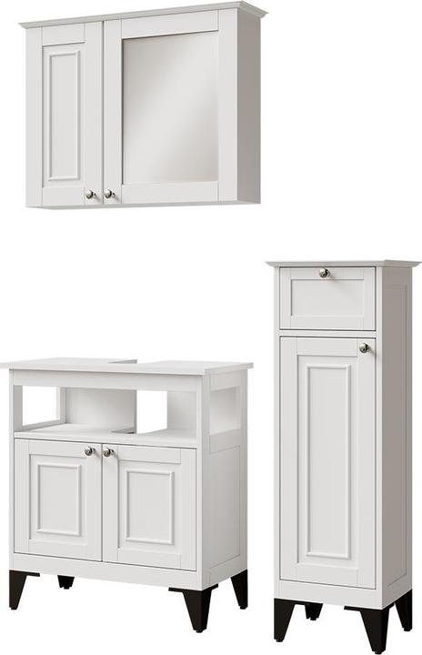 Produktbild Vicco Badmöbel-Set Vanity, Weiss, 3 Teile