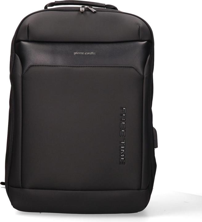 Pierre Cardin Herren Rucksack Veganes Leder - Modell False - Casual - 30.0 X 47.0 X 15.0 Cm