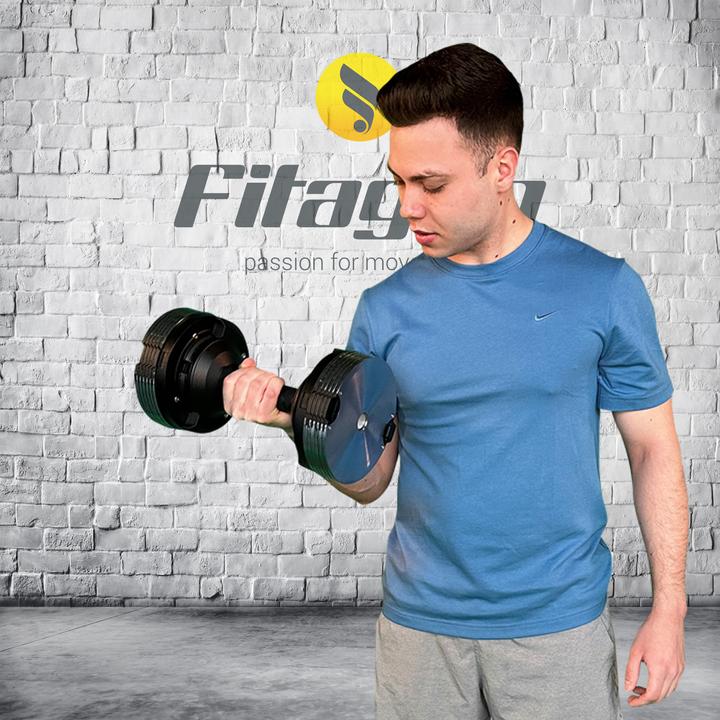 Immagine prodotto Fitagon Manubrio regolabile Pro (1 x 3 kg - 24 kg)