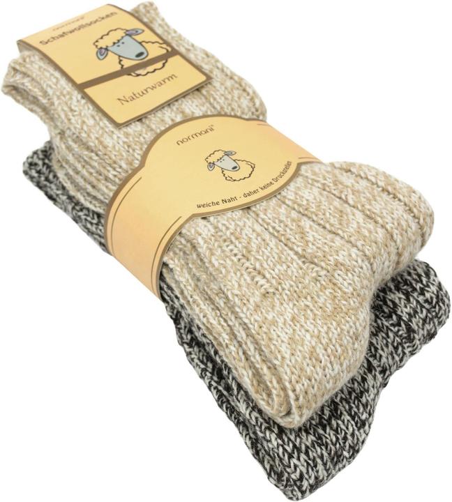 Produktbild Normani 2 Paar Norwegersocken aus Schafwolle (2er Pack, 47 - 50)