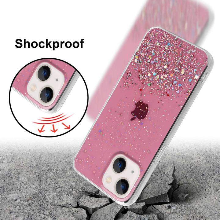 Produktbild Cadorabo Hülle für Apple iPhone 14 im TPU funkelnder Glitter Style (Apple iPhone 14)