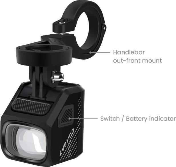 Produktbild Magicshine EVO 1100 Black Frontlicht (1100 lm)