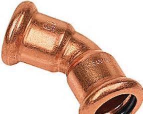 Immagine prodotto Sanha bøjning 42 mm 45° M-M - bussola Cu press. Presa M e V (Collegamento alla stampa)
