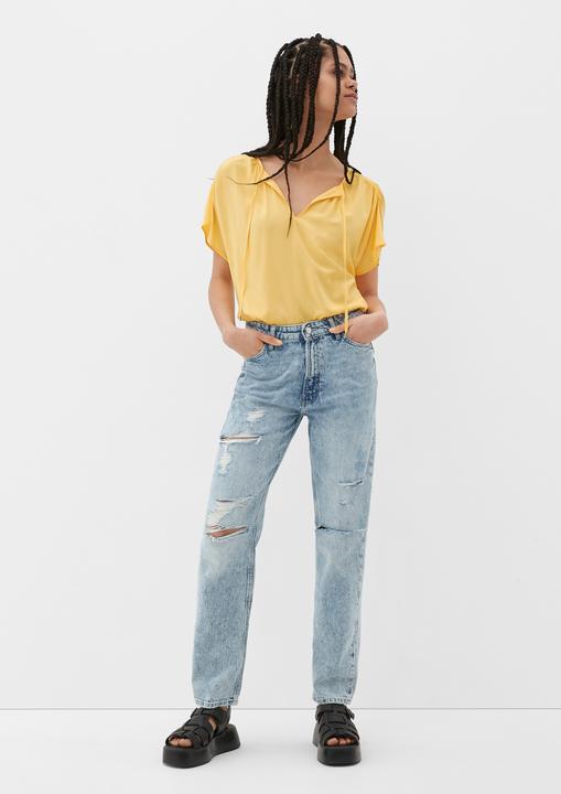 Produktbild S.Oliver Bluse Viskosebluse mit Raffung (34)