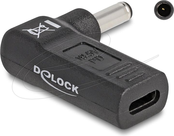 Image du produit Delock Adaptateur USB-C vers Dell 4.5 x 3.0 mm coudé à 90 (3.80 cm)