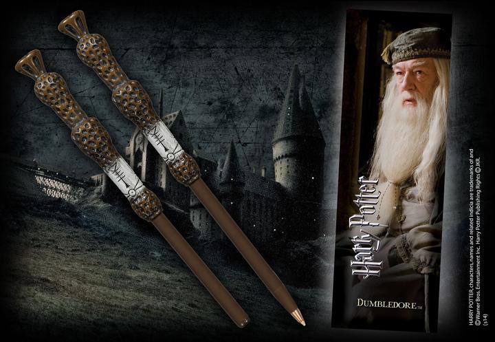 Actual product image Noble Collection Harry Potter ballpoint pen bookmark Dumbledore (Brown, 1 x)