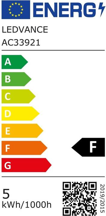 Energy Label Ledvance Smart Candle (E14, 4.90 W, 470 lm, 3 x, F)