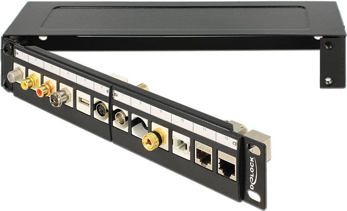 Actual product image Delock Wall mounting bracket for patch panel