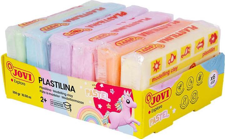 Actual product image Jovi Plasticine, 6 colours à 50 g